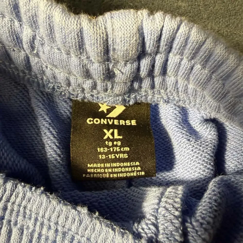 Converse Retro Side Stripe French Terry Shorts Open Sky Boys XL